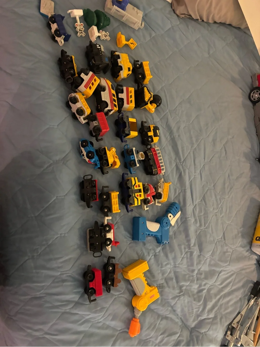 Thomas & Friends Playset Lot with Blue, Green, Yellow, Red Pieces
